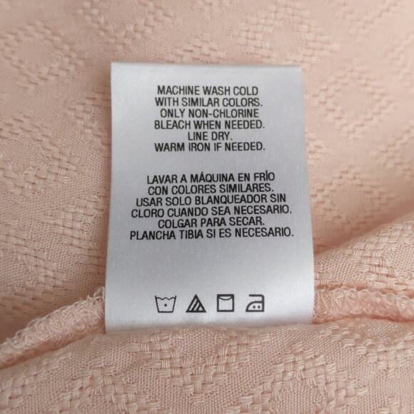 Metaphor Geometric Diamond Pattern Pink Blouse S - Picture 9 of 9